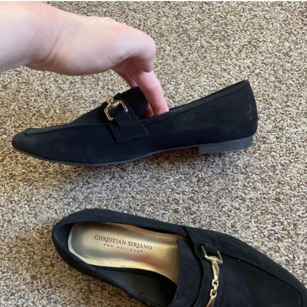 Women's Christian Siriano Black Suede Loafers Size 7.5 - Picture 7 of 7